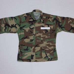 Woodland Camouflage Camo Army Jacket Shirt